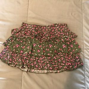 Justice Girls Floral Ruffle Skort Size 6